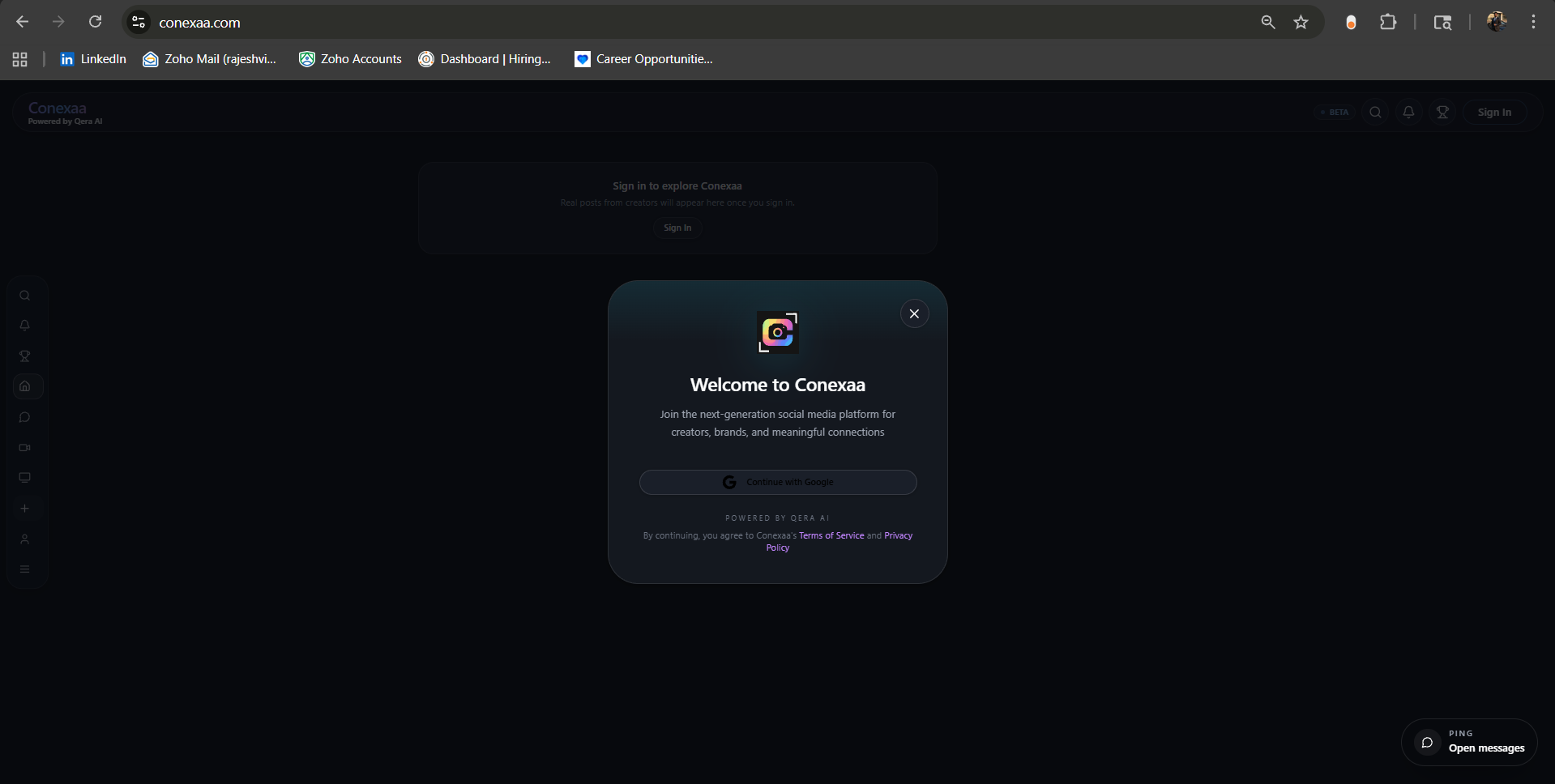 Conexaa main product screenshot