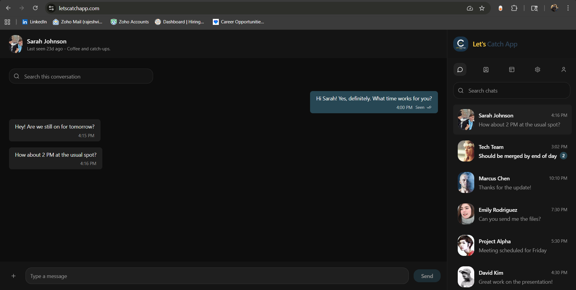 Let’s CatchApp supporting screenshot 1