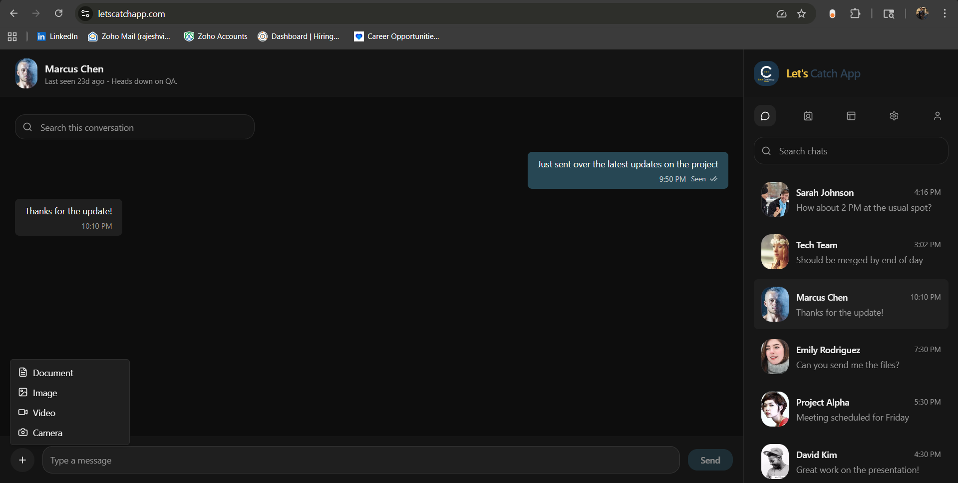 Let’s CatchApp supporting screenshot 2